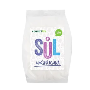 Country Life Sůl mořská jemná 1 kg BIO